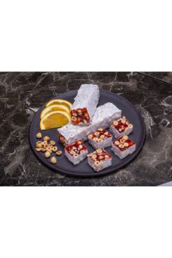 HAFIZ MUSTAFA 1864 Portakallı Fındıklı Krokanlı Lokum (1 Kg)