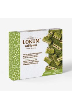Lokum Atölyesi Sultan Pastası (Antep Fıstıklı, Kakaolu Fındık Krema Dolgulu Lokum) 150g