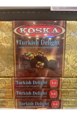 Koska ÇİKOLATALI DUBLE FISTIKLI LOKUM 250 GR KOLİ 12 ADET