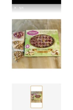 yıldırımgıda Çifte Kavrulmuş Antep Fıstıklı 300gr Gül Yapraklı Lokum