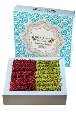 Birsalkım Antep Fıstık Bulamalı ve Zeriş Üzümü Bulamalı Lokum 200 Gram(Glikoz içermez)