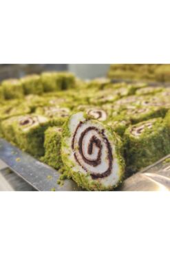 Okay Yayladağı Lokumu Antep Fıstıklı Çikolatalı Sarma Lokum 500 gr