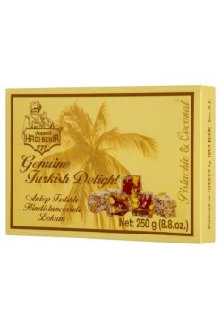 Genel Markalar Traditional Turkish Dessert Hacı Bekir Antep Fıstıklı Hindistan Cevizli Lokum 250 gr