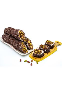 Dadak Lokum ve Kuruyemiş Bitter Çikolata Kaplamalı Antep Fıstıklı Atom Lokum 200gram