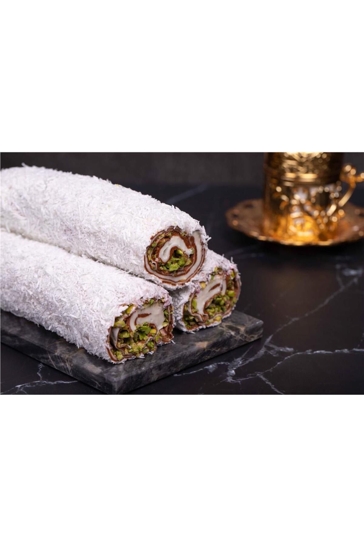 Şükrü Efendi Hindistan Cevizi Kaplı Kakaolu Antep Fıstıklı Sarma Lokum 1000 gr - Görsel 2