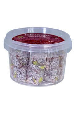 lokumani Hindistan Cevizi Kaplı Çifte Kavrulmuş Duble Antep Fıstıklı Narlı Lokum 150 Gr