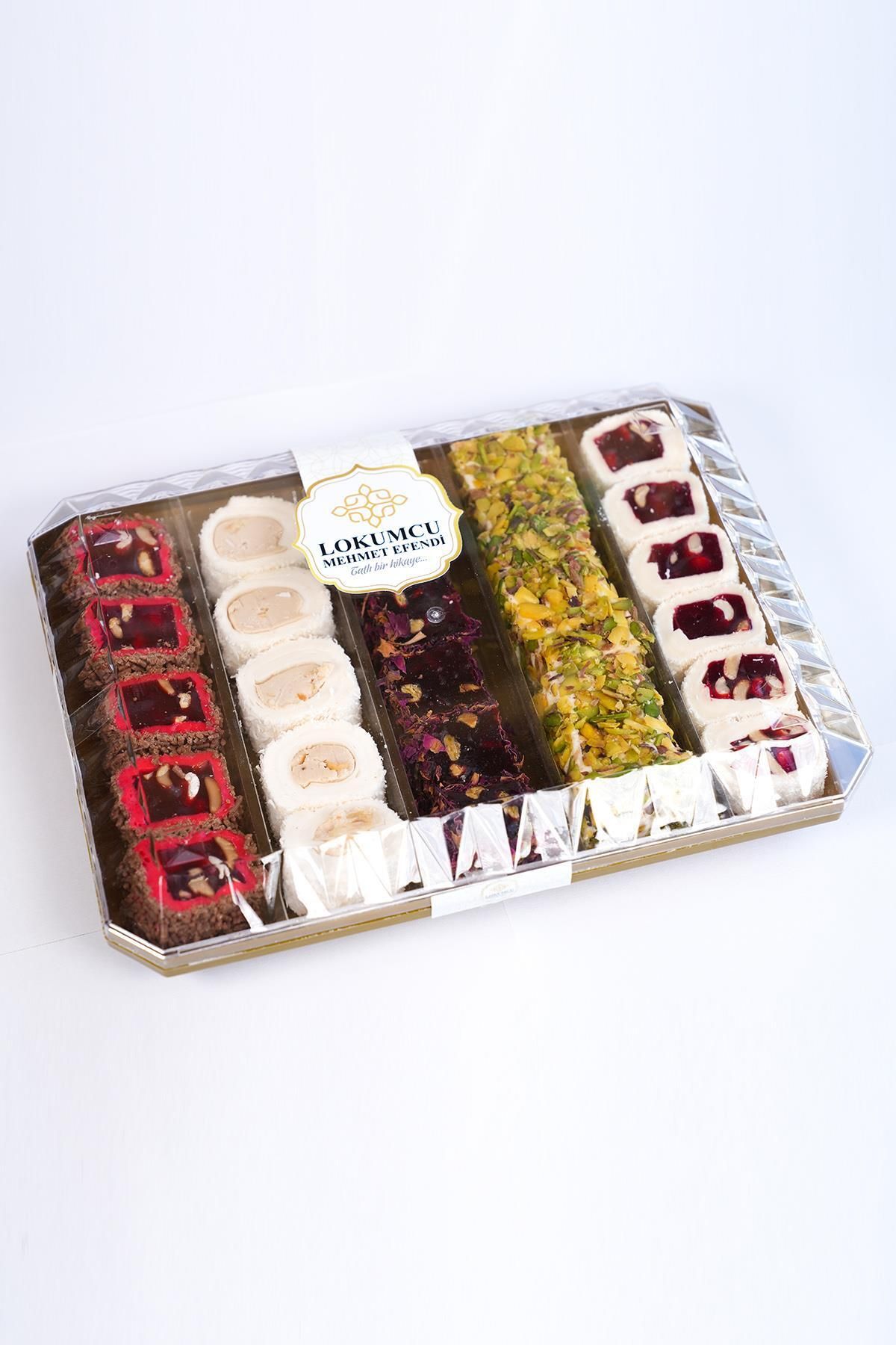 LOKUMCU MEHMET EFENDİ Tatlı bir hikaye 800 Gr Şeffaf Paketli Lüks Kuruyemişli Lokum 800 Gr - Görsel 2