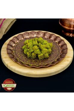 Maraş Yöresel Toz Fıstıklı Çifte Kavrulmuş Lokum (500 Gr)