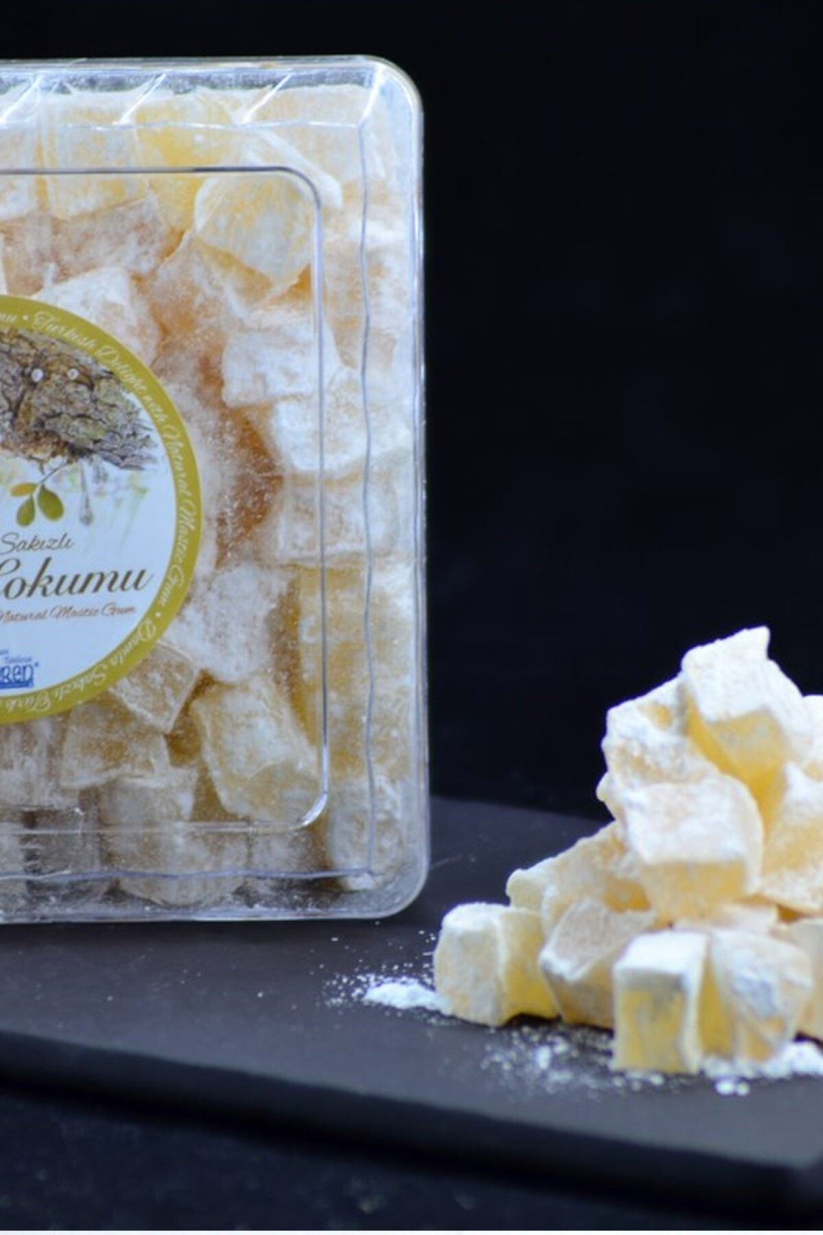 İMREN ALAÇATI TATLICISI & SAKIZLIM Sakızlım Damla Sakızlı Türk Lokumu 450gr - Görsel 2