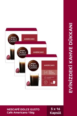 Nescafe Dolce Gusto Coffee Americano 16 Kapsül X 3 Adet