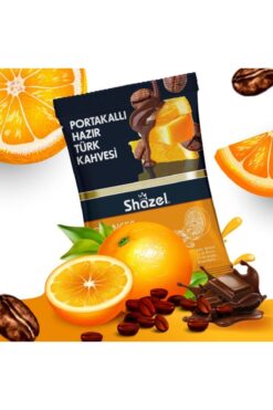 Shazel Portakallı Hazır Türk Kahvesi 100 gr X 6 Adet (AROMALI)