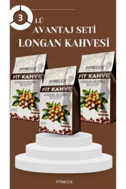 RECCAFIT FITRECCA Fit Kahve Longan Ekstreli 20 Saşe 3x - 100% Çözünebilir Kahve