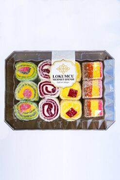 LOKUMCU MEHMET EFENDİ Tatlı bir hikaye 500 Gr Şeffaf Paketli Meyve Aromalı Lokum 500 Gr