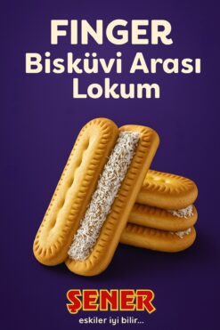 Şener BİSKÜVİ ARASI LOKUM FİNGER BİSKÜVİ ARASI LOKUM 250 GR