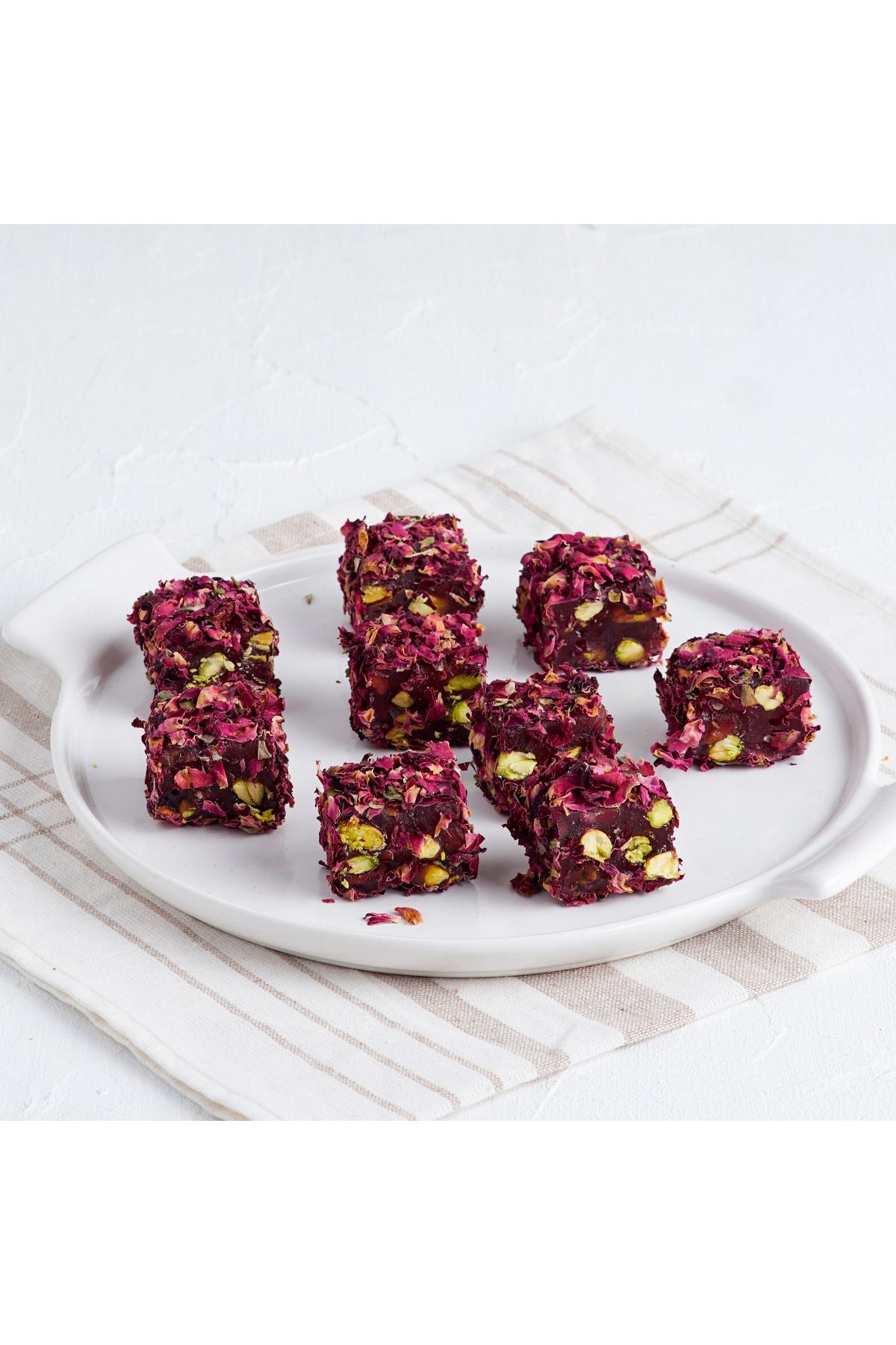 BULUTLAR KURUYEMİŞ Gül Yapraklı Antep Fıstıklı Lokum (kg) 2000 Gr - Görsel 2