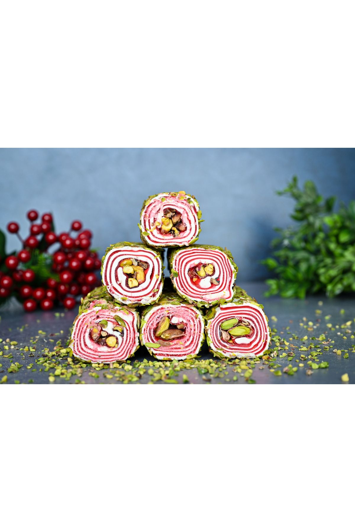 TADIM DÜNYASI File Fıstıklı Narlı Special Sarma Türk Lokumu 1 Kg.