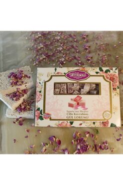 Yıldırım Şekerleme Güllü Çifte Kavrulmuş Lokum 450gr. %100 Pancar Şekeri
