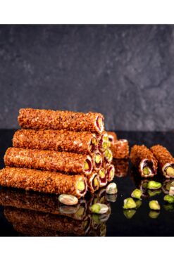 ANTEP FABRİKASI Susamlı Antep Fıstıklı Fitil Lokum 1 Kg