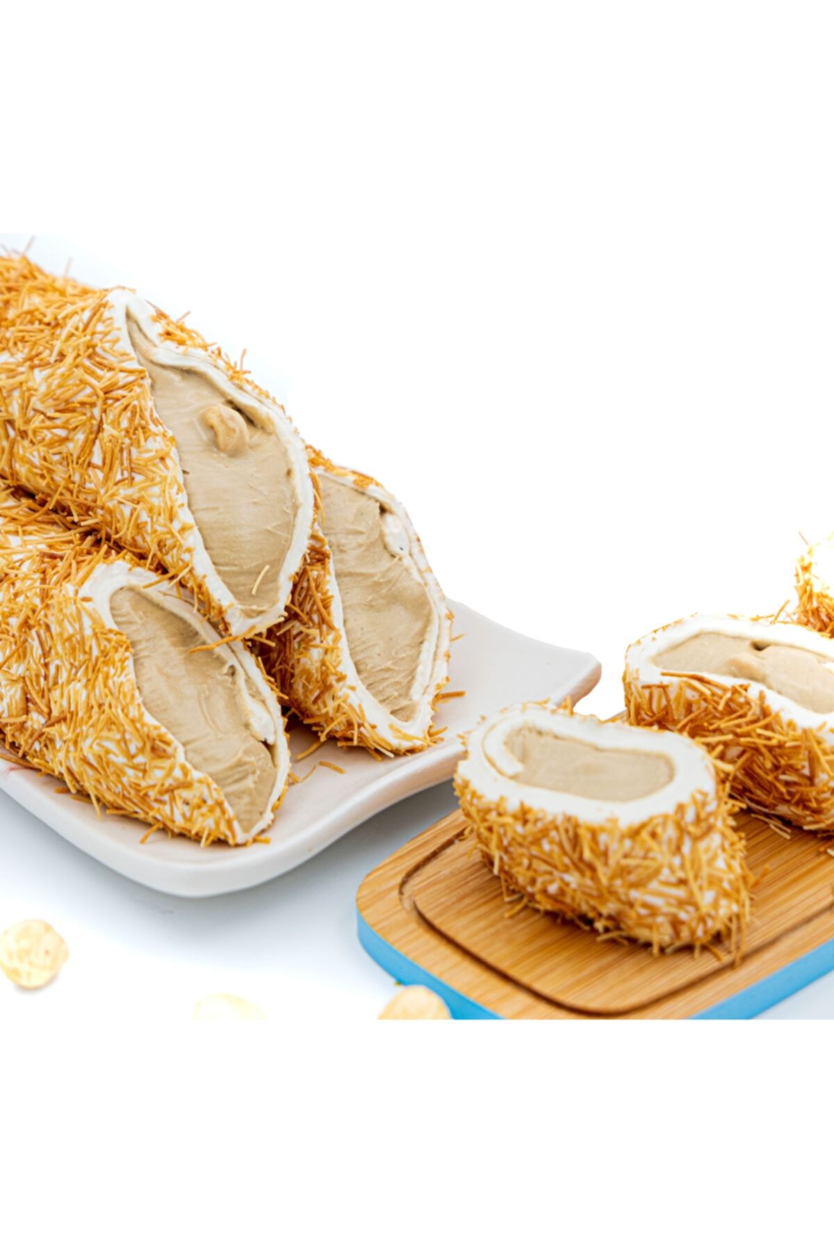 Dadak Lokum ve Kuruyemiş Kadayıf Kaplamalı Fındık Kremalı Lokum 1kg - Görsel 2