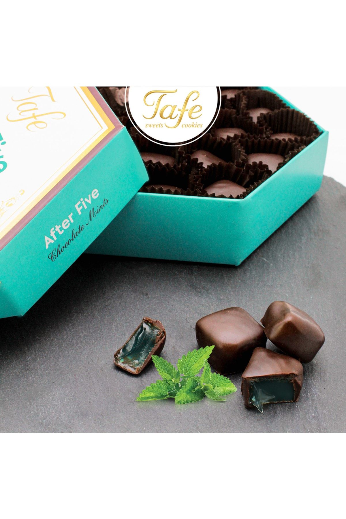 TAFE After Five Çikolata Kaplı Nane Aromalı Lokum 175 Gr - Görsel 2