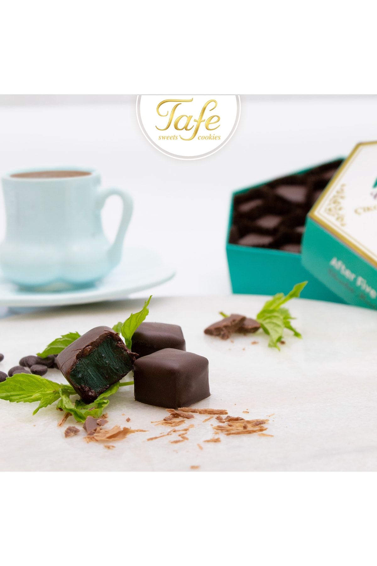 TAFE After Five Çikolata Kaplı Nane Aromalı Lokum 175 Gr - Görsel 3