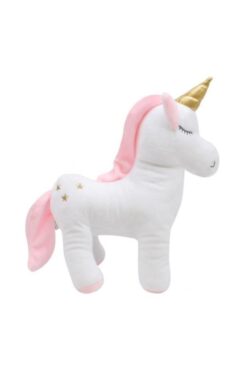MY toys Peluş Unicorn Figürlü Yastık 33 Cm. (BEYAZ) Uyku Arkadaşı