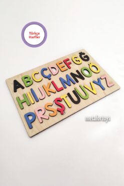 metafortoys Ahşap Eğitici Türkçe Büyük Harfler Eğitici Bultak Puzzle