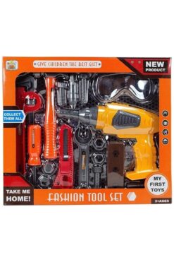 EVMAK Oyuncak Tamir Seti Pilli Matkap Çekiç Tornavida Set 18 Parça