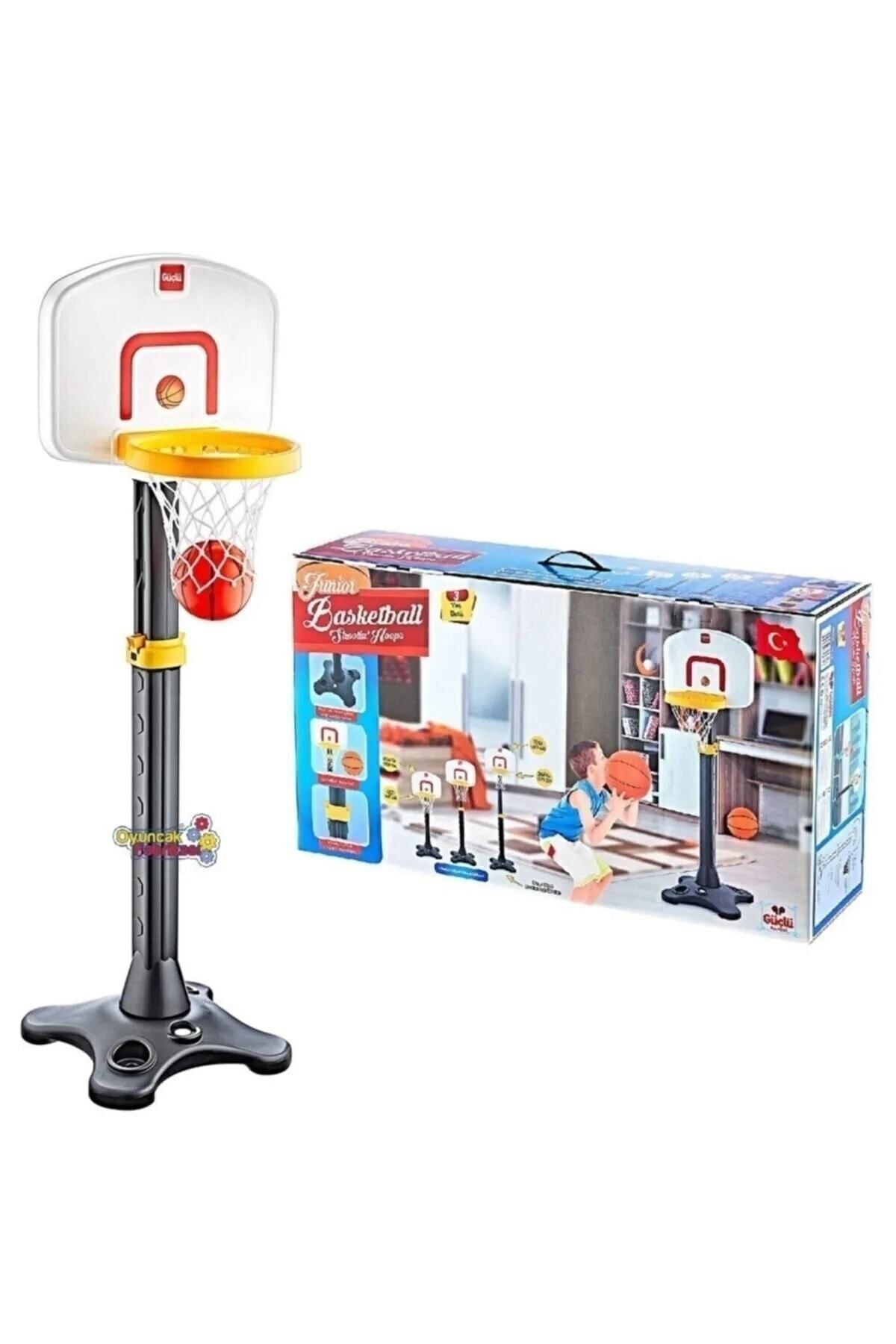 Güçlü Oyuncak Güçlü Dev Ayaklı Süper Basketbol Potası Ayarlanabilir Boy 198 cm