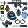 SAZE Oyuncak Kasklı Polis Set Erkek Cocuk Oyuncak Polis Seti