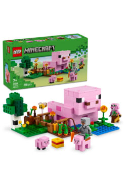 LEGO ® Minecraft® Yavru Domuz Evi 21268 - 7+ Çocuklar için Yaratıcı Oyuncak Yapım Seti (238P)