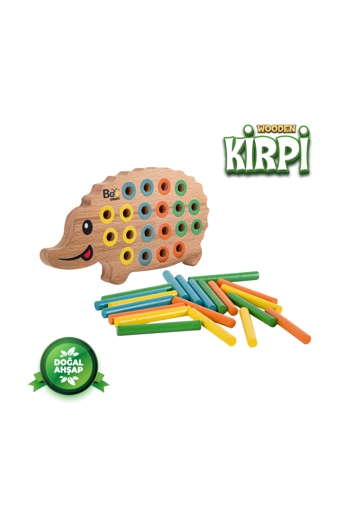 Bee Smart Ahşap Kirpi Bultak Eğitici Oyuncak Öğretici Geliştirici Oyuncak Çocuk Için Hediye