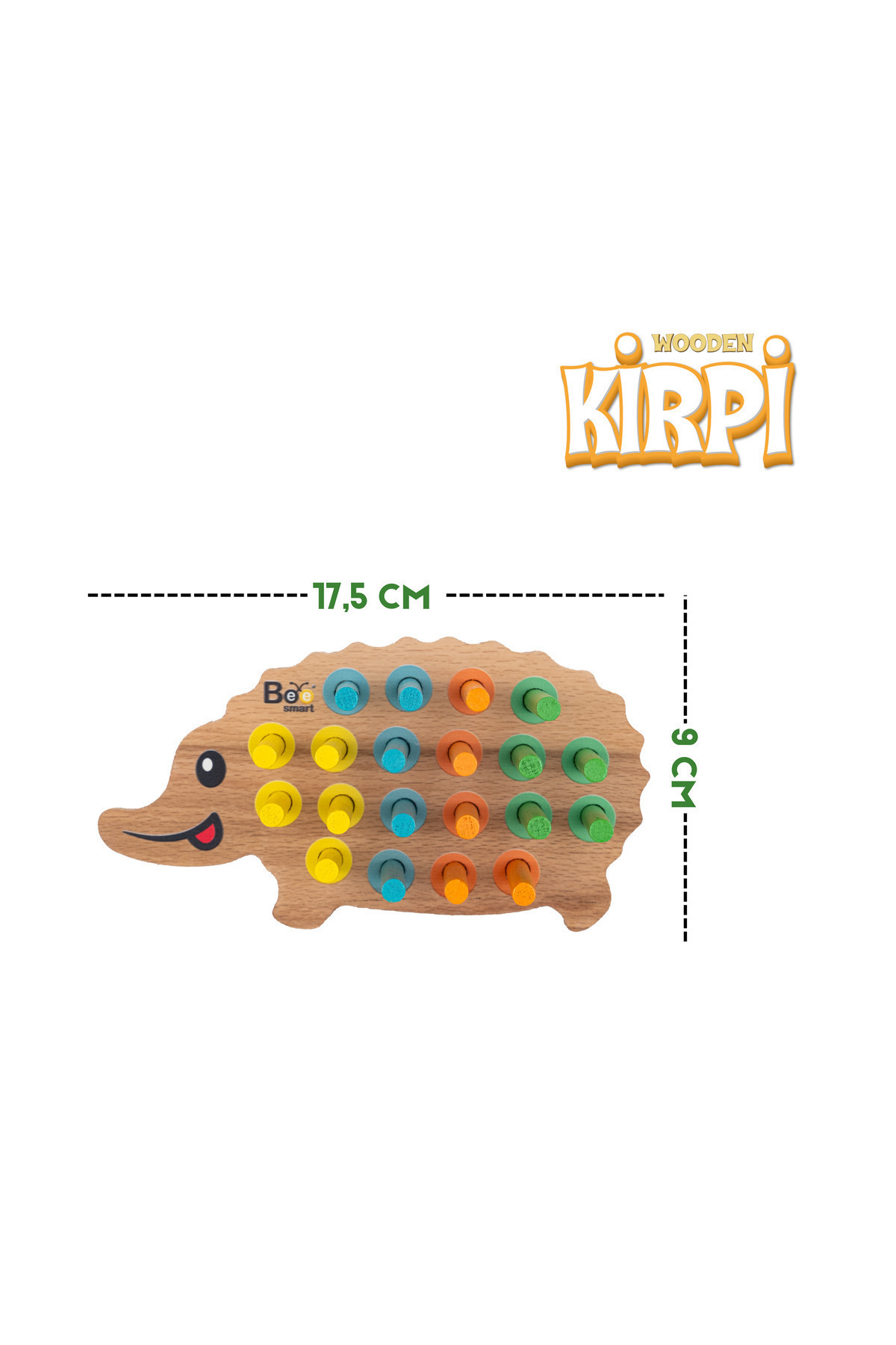 Bee Smart Ahşap Kirpi Bultak Eğitici Oyuncak Öğretici Geliştirici Oyuncak Çocuk Için Hediye - Görsel 2