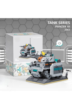 Buldug Mini Blok Tank – PANZER III – 532 Parça ABS – 10×7×12 cm