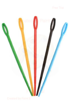 Rüya Gezegeni 500 ADET Renkli Plastik Yün İğnesi 9 cm Karışık