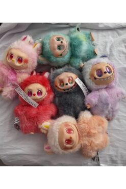 M&RO Labubu Peluş Figür oyuncak (karma renk) 1 adet