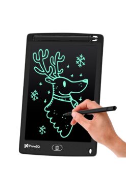 Pure IQ Digital Çocuk Yazı Çizim Tabl Lcd Yazı Tahtası Siyah 8.5 Inc Ekranlı Ve Biisayar Kalemli