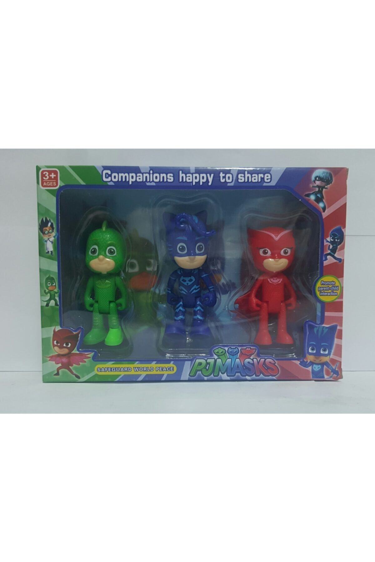 Brother Toys Pj Masks Pijamaskeliler Kutulu 3lü Set Kedi Çocuk, Kertenkele Çocuk, Baykuş Kız - Görsel 3