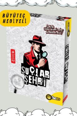timekey Suçlar Şehri Gizem, Strateji ve Dedektiflik Kutu Oyunu | Ailece veya Arkadaşlarla Oynanır