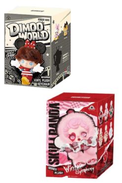 Pofika Dımoo World Disney Serisi + Labubu Skull Panda Çanta Charmı Aksesuar Sürpriz 2 Li Fırsat Seti