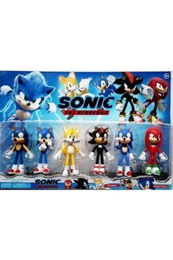 Retoys Sonic 6'lı Karakter Figür Seti Tails Knuckles Kirpi Sonic Oyuncak Seti Ithal