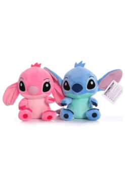 Hediye Nest Lilo And Stitch 20 Cm Sevimli Peluş Oyuncak 2 Karakter Mavi Pembe Stich Ve Lilo