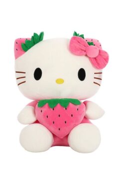 MİLKYADATOYS Hello Kitty Peluş Soft Çok Renkli Kaliteli Kumaş Oyun Ve Uyku Arkadaşı 38 Cm X 35 Cm X 16 Cm