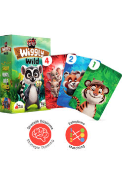 Playever Wiggly Wild, Renk ve Sayı Eşleştirme Kart Oyunu (3-6 Yaş)