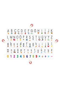 Hdg 101 Parça Magnet Mıknatıslı Harfler Alfabe Rakam Mega Set