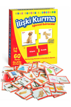 AVDA Diytoy Ilişki - Bağlantı Kurma 2-6 Yaş Eğlenceli Bulmacalar Puzzle Eşleştirme Zeka Kartları