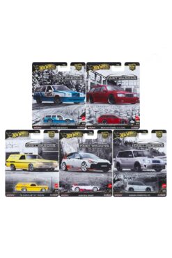 HOT WHEELS Premium Fast Wagons 5’li Set – Volvo 850, Mercedes E36, Audi RS6, Subaru STI