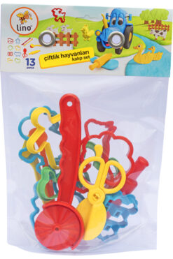 Lino LİNO OYUN HAMURU KALIP SETİ ÇİFTLİK HAYVANLARI 13 PARÇA