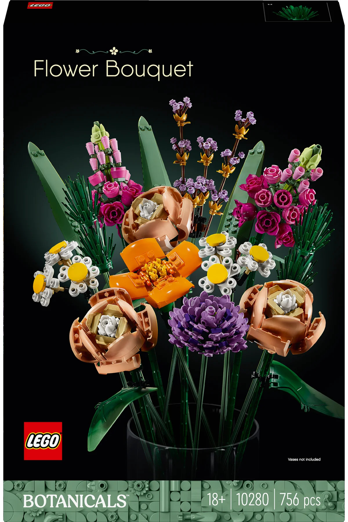 LEGO ® Botanicals Çiçek Buketi 10280 - Yetişkinler için Çiçek Model Yapım Seti (756 Parça) - Görsel 3