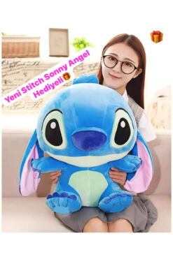 labubu sepeti Labubu Stitch ( Stiç) İthal Kumaş XL Büyük Boy 55 cm. Lilo & Stitch Stiç Anime Figür Peluş Oyuncak